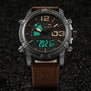 2017 NAVIFORCE Men's Fashion Sport Watches Men Quartz Analog Date Clock Man Leather Military Waterproof Watch Relogio Masculino