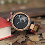 BOBO BIRD WP14-2 Wooden Watch for Men Women Colorful Wood Band Elk Deer Head Quartz Watches Luxury Unisex Gift