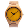 BOBO BIRD New Colorful Natural Bamboo Wood Men Watches With Real Leather Strap Relogio Masculino In Gift Box