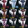 LS-822 Mens Tie Black Paisley 100% Silk Classic Barry.Wang Tie Hanky Cufflinks Set For Men Formal Wedding Party Groom Hot Sell