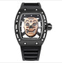 new Quartz Watches Men Top Luxury BrandWaterproof silicone quartz watch American fashion casual skull watch Watch Clock Male gif