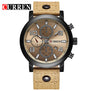 CURREN Mens Watches Top Brand Luxury Leather Casual Quartz Watch Men Military Sport Clock Wrist Watch For Men Relogio Masculino