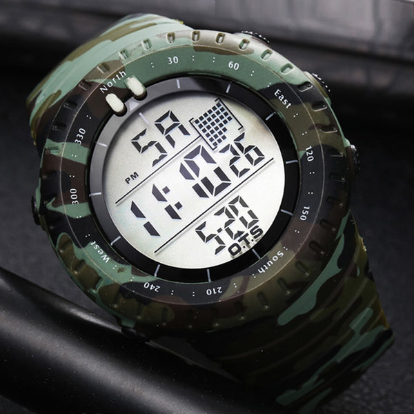 OTS Luxury Brand Military Digital Watch Men Sports Watches 50M Waterproof Swimming Outdoor Climbing Wristwatch relogio masculino